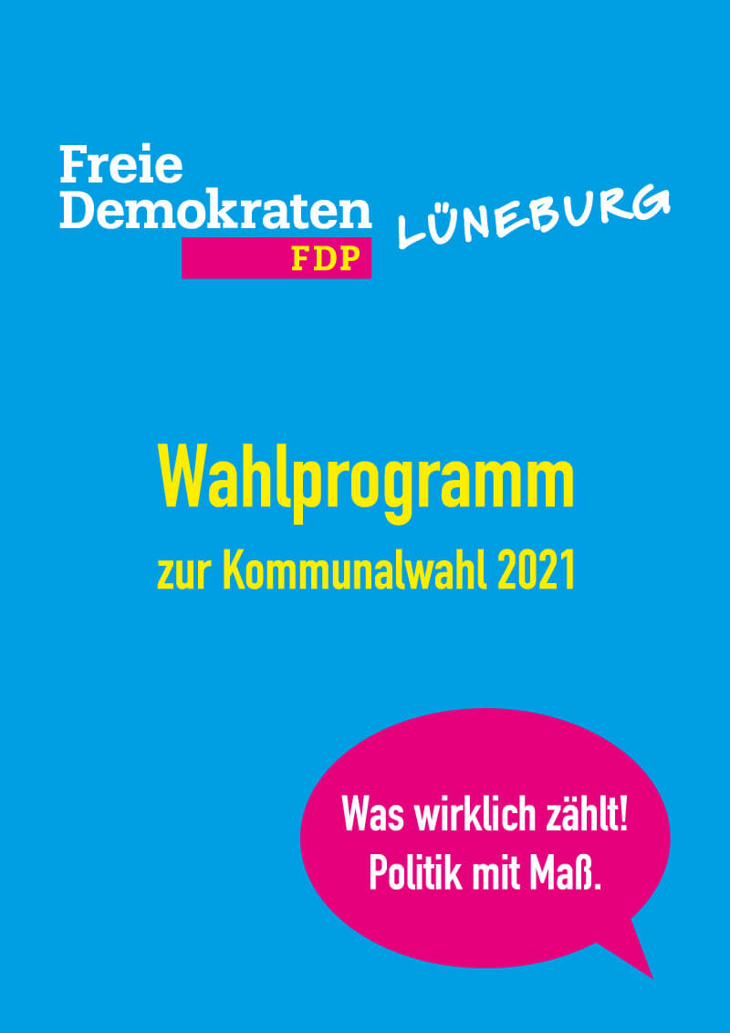 deckblatt wahlprogramm fdp lueneburg